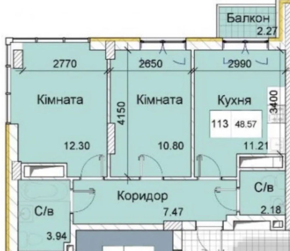Квартира на ул. Сахарова Академика, 49 м², 36 000$ — FAKTOR