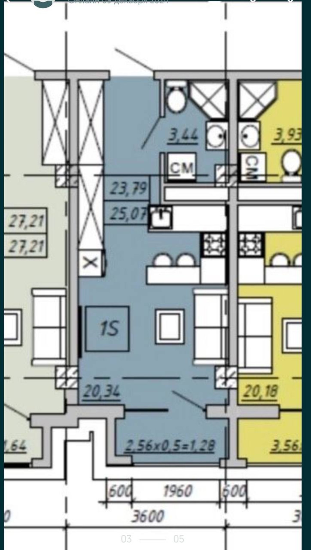 Квартира на ул. Колонтаевская, 25 м², 19 000$ — FAKTOR