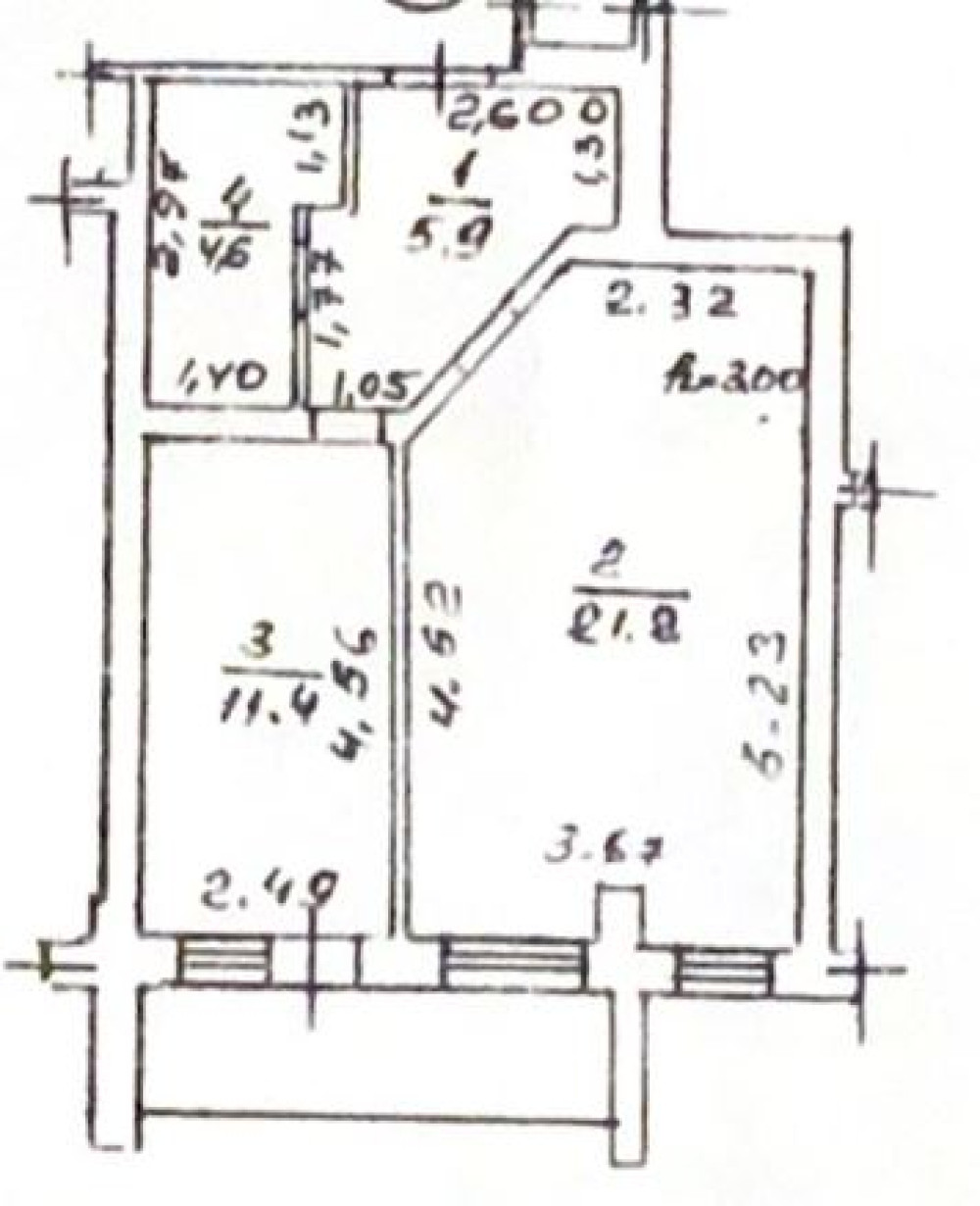 Квартира на ул. Пишоновская, 46 м², 55 000$ — FAKTOR