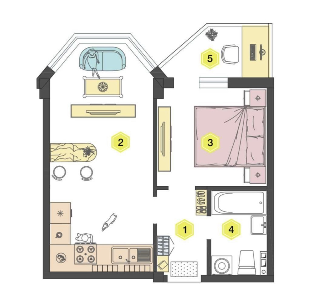 Квартира на ул. Товарный пер, 37 м², 29 500$ — FAKTOR