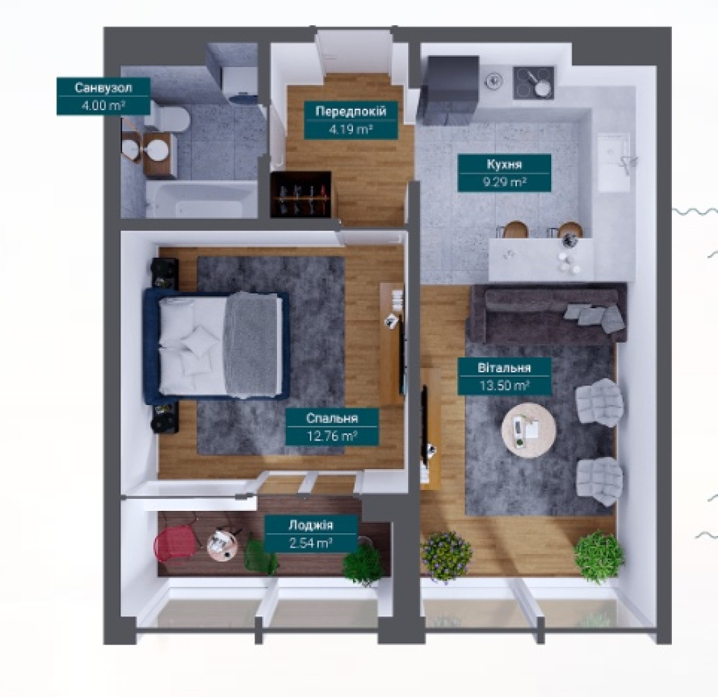 Квартира на ул. Французский бульвар, 46 м², 116 200$ — FAKTOR