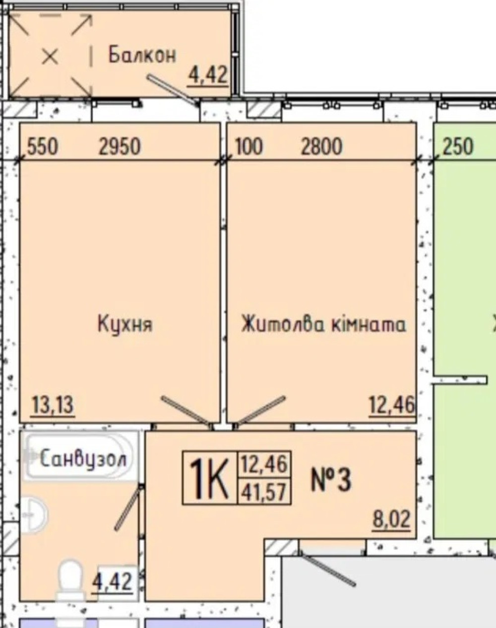 Квартира на ул. Слободская, 42 м², 38 000$ — FAKTOR