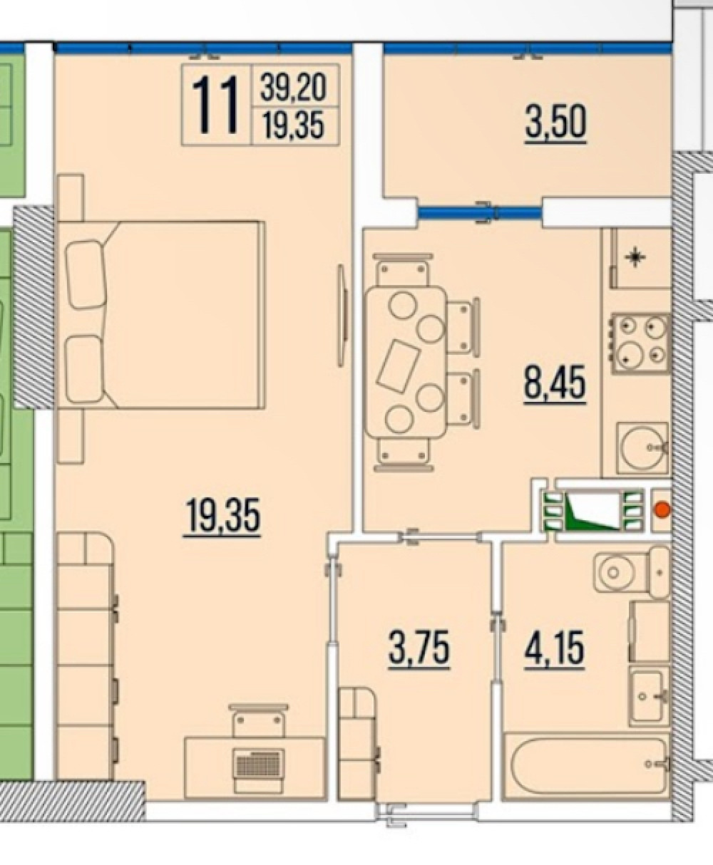 Квартира на ул. Бугаевская, 40 м², 31 000$ — FAKTOR