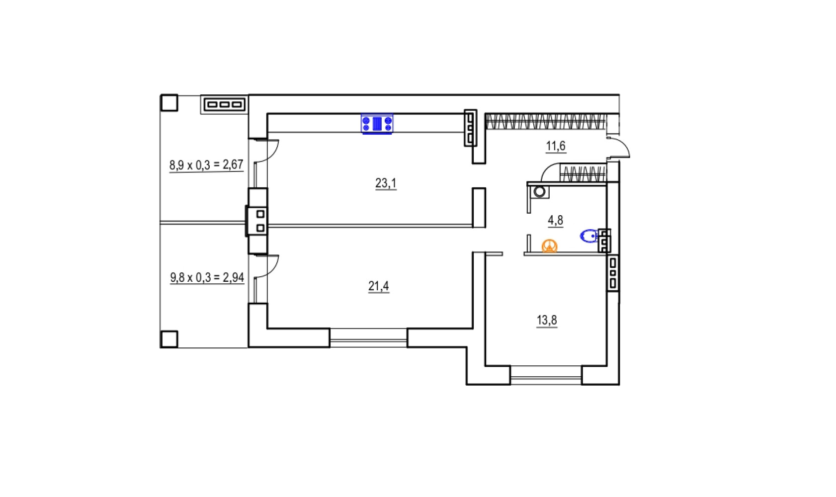 Квартира на ул. Таллинская, 85 м², 80 000$ — FAKTOR